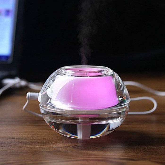 SpeedControl Air Humidifier Ultrasonic Diffuser Aromatherapy Mist Humidifier Cool Purifier, USB with Colorful... N4