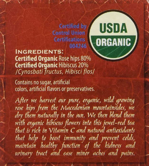 Good Nature Organic Rose Hips & Hibiscus Tea, 1.8 Ounce