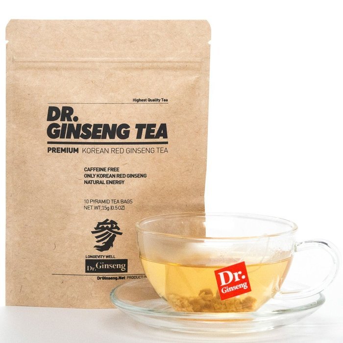 Dr. Ginseng - Premium Korean Red Ginseng Tea - All Day Energy - Reduce Stress - Promote Stamina - Metabolism Boost... N4