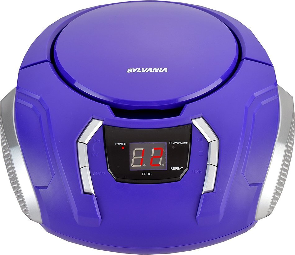 Sylvania Portable CD Boombox with AM/FM Radio (Black) N7