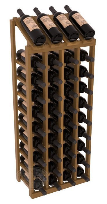 Wine Racks America Redwood 4 Column 10 Row Display Top Kit. 13 Stains to Choose From!