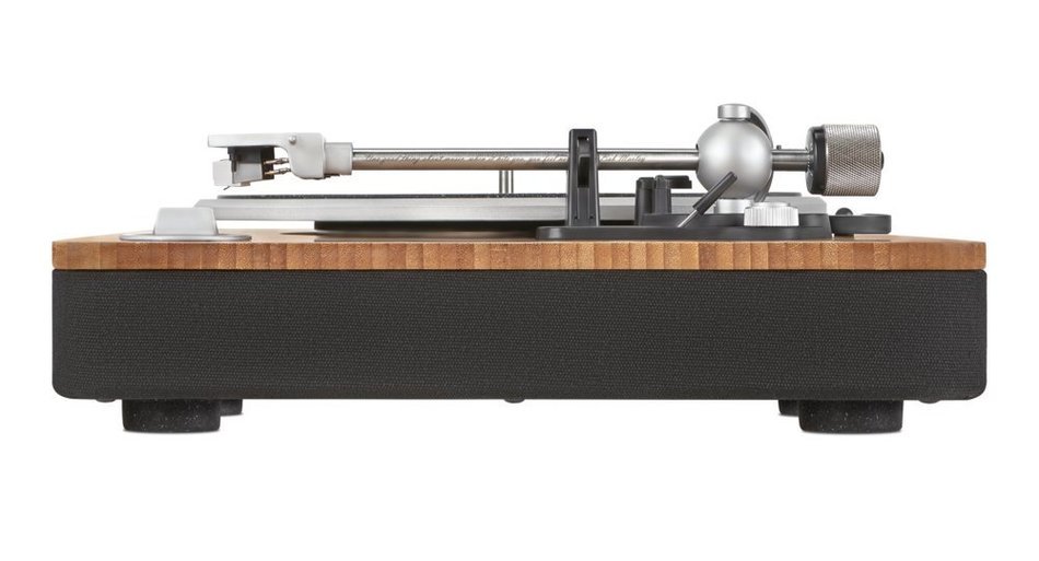 House of Marley Stir It Up Turntable with bonus Bob Marley Legend Album, Signature Black (EM-JT000RC-SB) N7