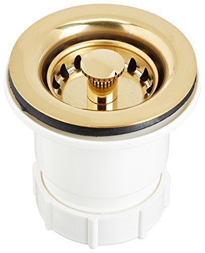 Nantucket Sinks NS-403PB Junior Duo Basket Strainer, Polished Brass by Nantucket Sinks