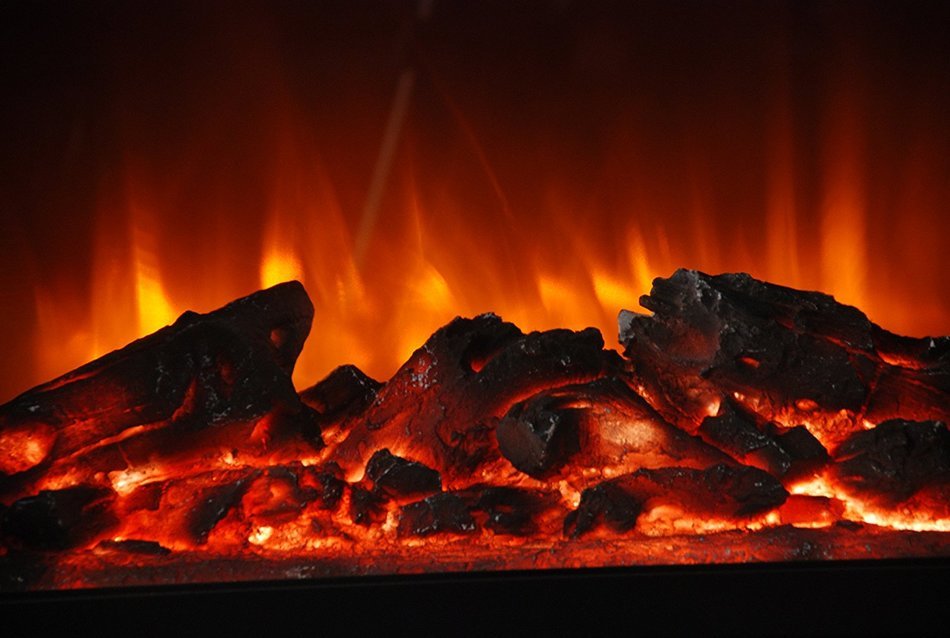 Lifesmart Easy Large Room Infrared Fireplace Includes Deluxe Mantle In Burnished Oak & Remote N3