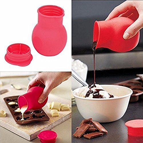 SHINA Practical Silicone Chocolate Melting Pot Mould Butter Sauce Milk Baking Pouring