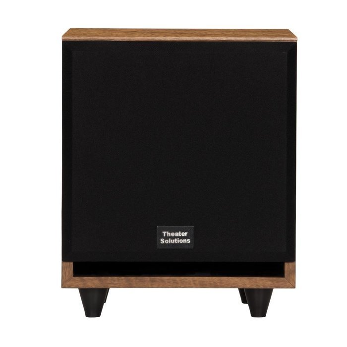 Theater Solutions SUB6FM Front Firing Powered Subwoofer (Mahogany) N4