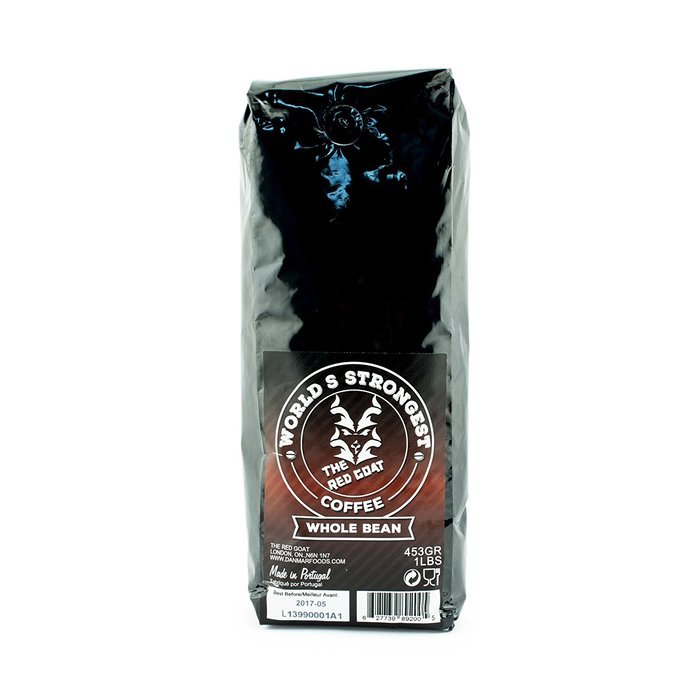 The Red Goat Original Ground Coffee, the World's Strongest Coffeend - 16 Ounce Bag (Original Grind)
