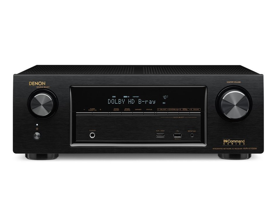 Denon AVR-X1100W 7.2 Channel Full 4K Ultra HD AV Receiver with Bluetooth and Wi-Fi (Discontinued by Manufacturer) N2