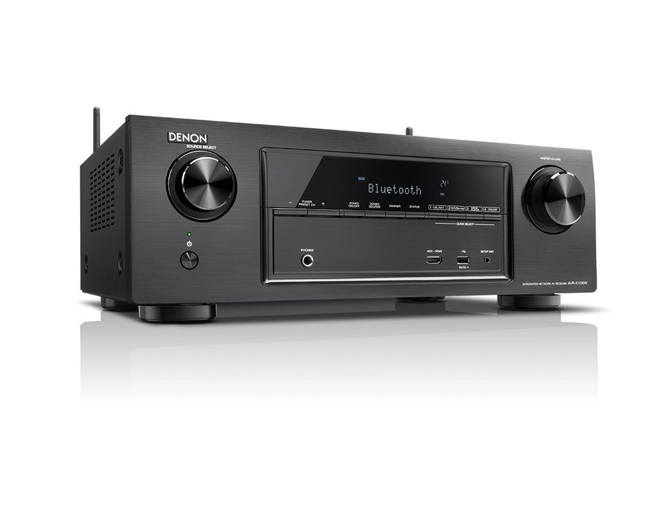 Denon AVR-X1100W 7.2 Channel Full 4K Ultra HD AV Receiver with Bluetooth and Wi-Fi (Discontinued by Manufacturer) N3