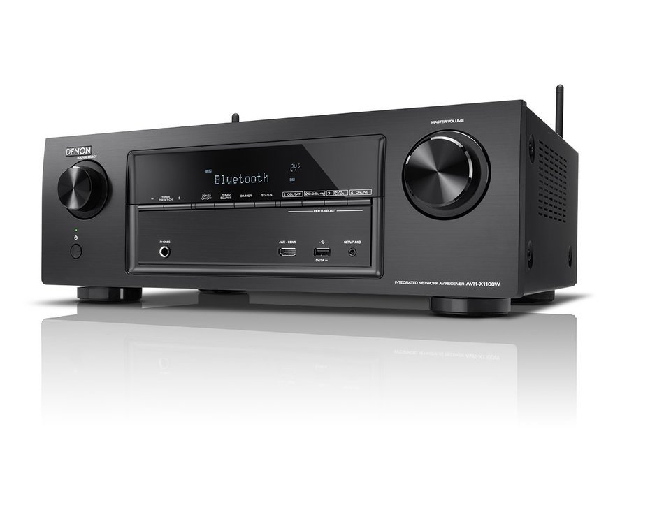 Denon AVR-X1100W 7.2 Channel Full 4K Ultra HD AV Receiver with Bluetooth and Wi-Fi (Discontinued by Manufacturer) N4