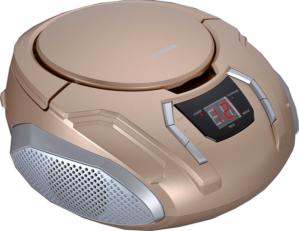 Sylvania Portable CD Boombox with AM/FM Radio (Black) N10