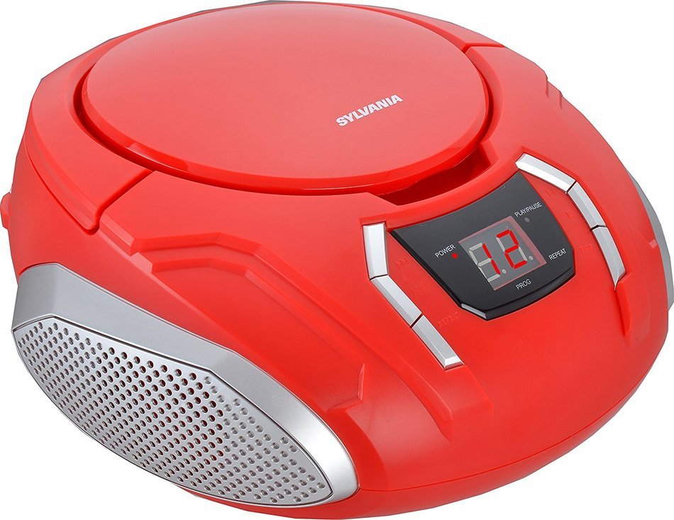 Sylvania Portable CD Boombox with AM/FM Radio (Black) N12