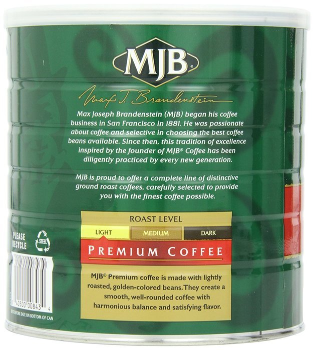 MJB Coffee 100% Colombian Ground, 23 Ounce N18