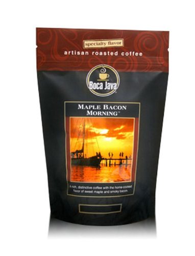 Boca Java Roast to Order, Maple Bacon Morning, Ground, Flavored Direct Trade Coffee, 8 oz. bags (Pack of 2)