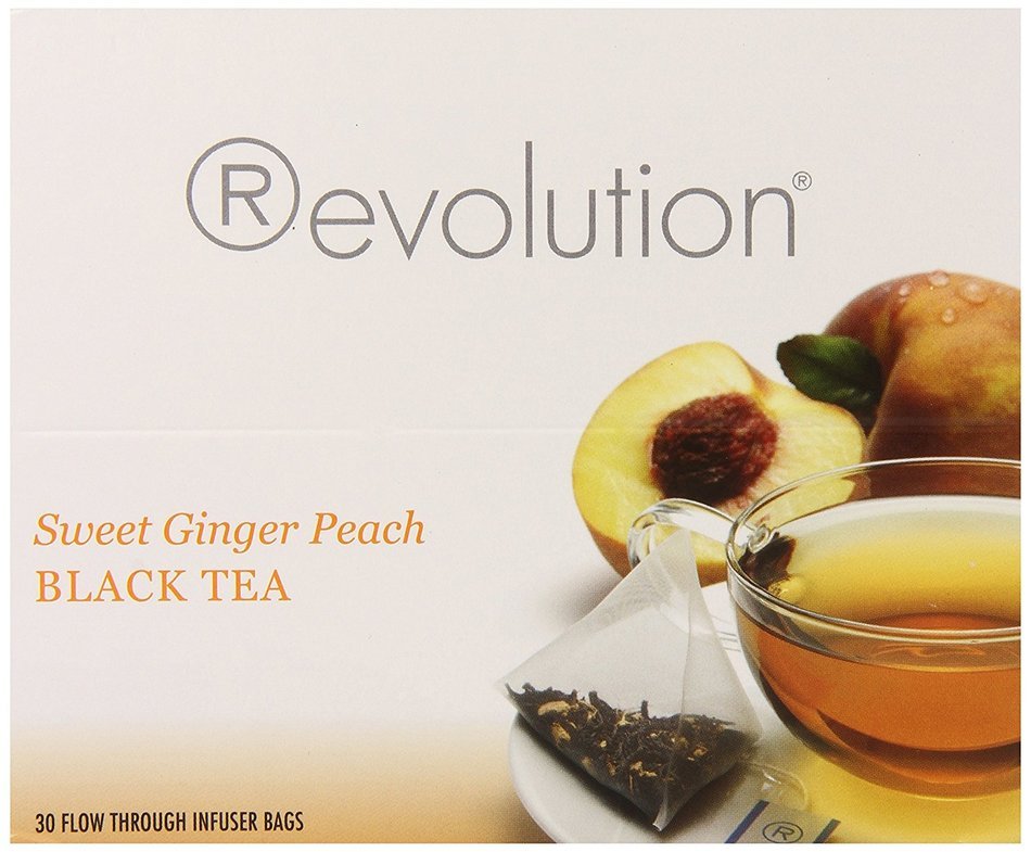 Revolution Tea Sweet Ginger Peach Black Tea, 30 Count N4