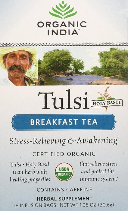 Organic India Tulsi India Breakfast Tea, 18 Count N2