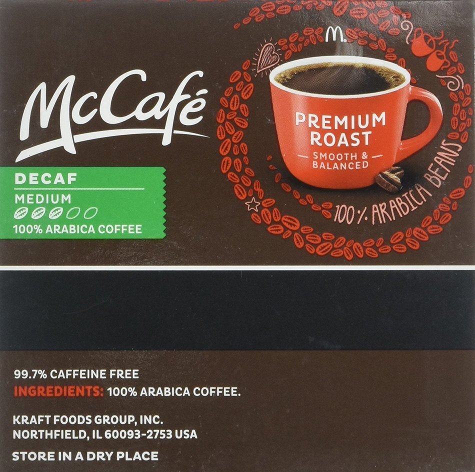 McCaf&eacute; Decaf Premium Roast Medium K-cup Packs, 6.2 Oz - 18 Count (Pack of 2) N6
