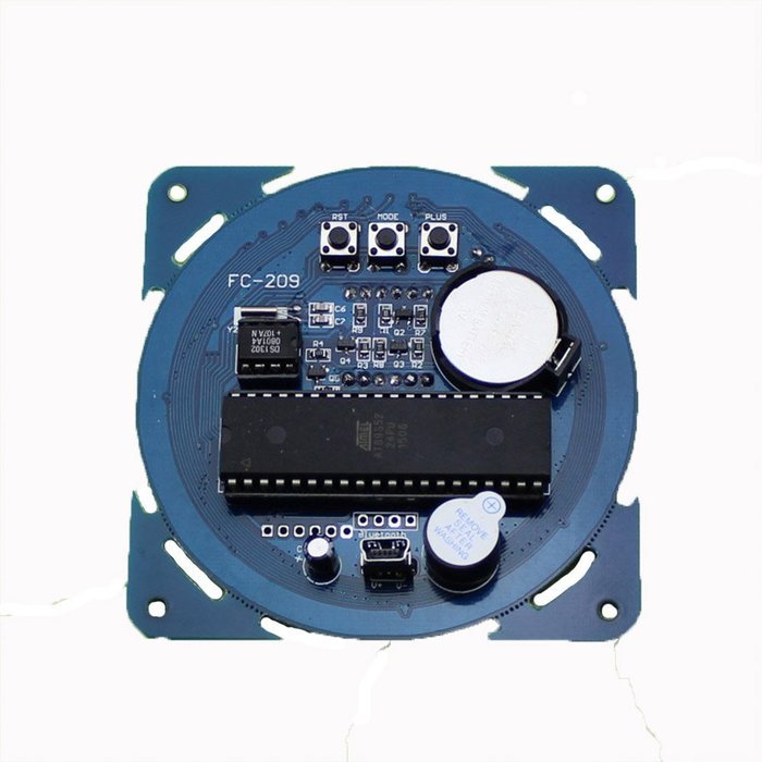DS1302 Rotating Red LED Display Alarm Temperature DIP Creative Clock DIY N2