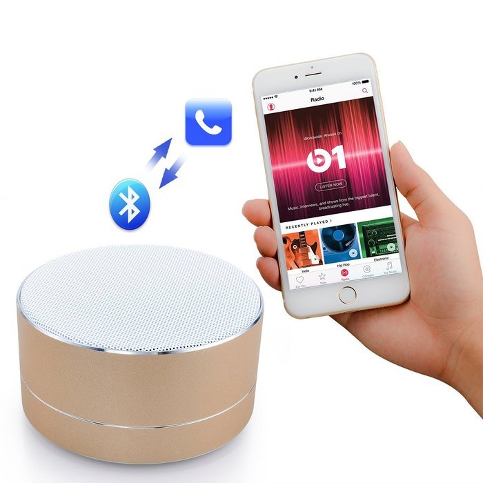Accering Stereo Bluetooth Music Speaker,Wireless Mini Portable Outdoor Super Bass Sound and FM Radio for iPhone... N20