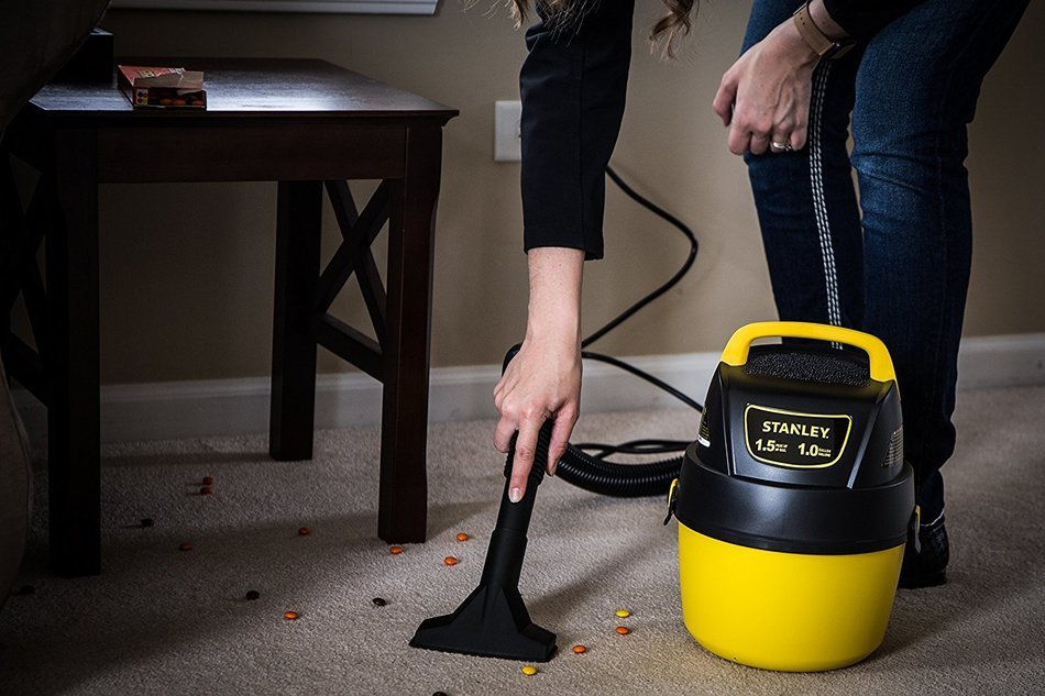 Stanley Wet/Dry Vacuum, 1 Gallon, 12-Volt DC N10