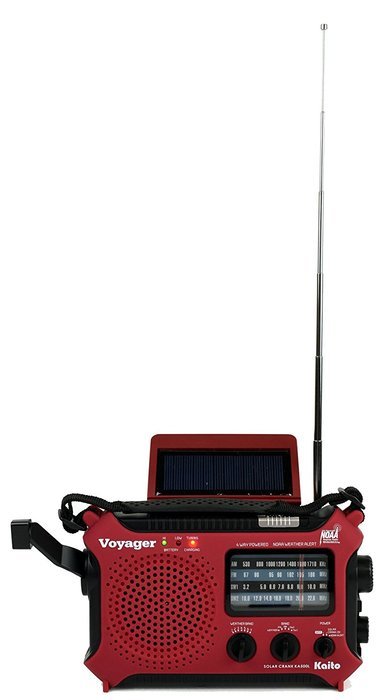 Kaito KA500L 4-Way Powered Emergency AM/FM/SW NOAA Weather Alert Radio with Solar,Dynamo Crank,Flashlight and... N33