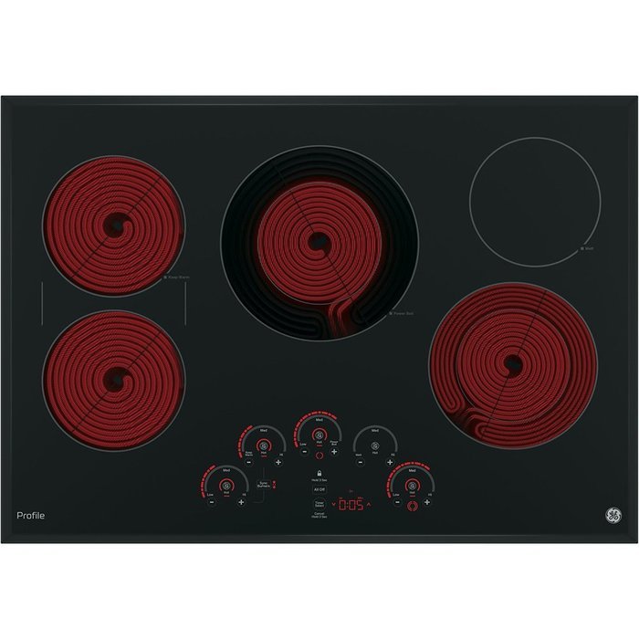 GE PP9030DJBB Profile 30" Black Electric Smoothtop Cooktop