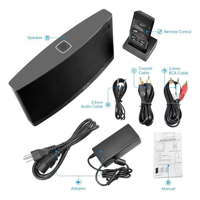 Salute 2.1 Channel Bluetooth Sound Bar with Integrated Deep Bass and Infrared Remote Control, Support Coaxial...