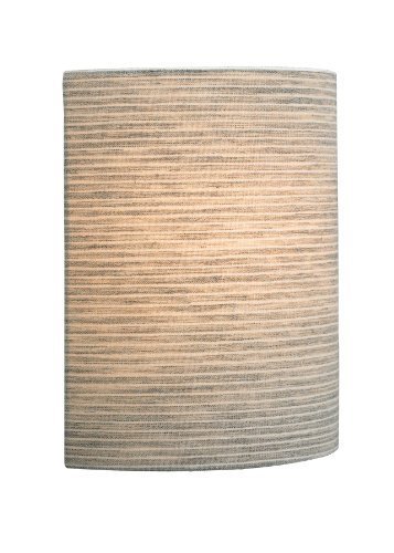 LBL Lighting LW681PELED Wall Lights with Fabric Pewter Shades, by LBL Lighting