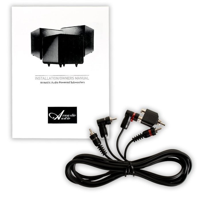Acoustic Audio CS-PS65-B Front Firing Subwoofer (Black) N5