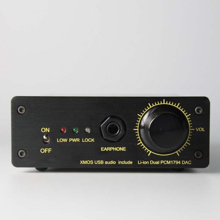 Haafee Porfessional Digital Audio Decoder DAC and Headphone Amplifier Sound Card Black