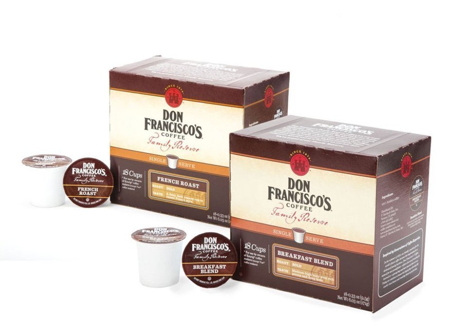 Don Francisco's Coffee Family Reserve Single Serve Coffee, Dark Roast Variety Pack, 36 Count N2