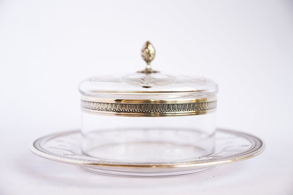 Antique Vitreous Dessert Dish N3