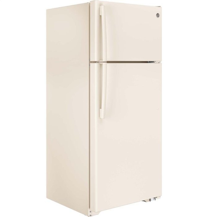 Ge GIDDS-632157 Energy Star 17.5 cu. ft. Top Freezer Refrigerator, Bisque, Reversible Door Swing