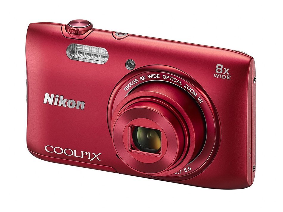 Nikon COOLPIX S3600 20.1 MP Digital Camera with 8x Zoom NIKKOR Lens and 720p HD Video (Red) (Discontinued by Manufacturer) N5