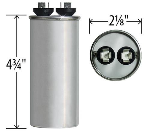 Genteq Capacitor Round 35/5 MFD 440 Volt 97F9848 (Replaces GE Z97F9899 / 97F9899) N2