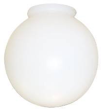 NATIONAL BRAND ALTERNATIVE 672505 8" White Acrylic Globe with Lip