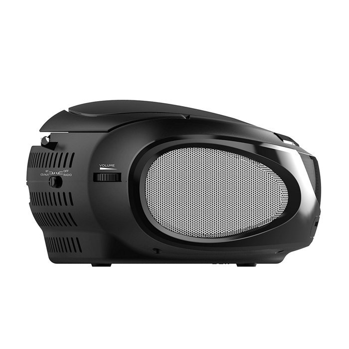 Ematic EBB9224BK CD Bluetooth Boombox (Black) N5