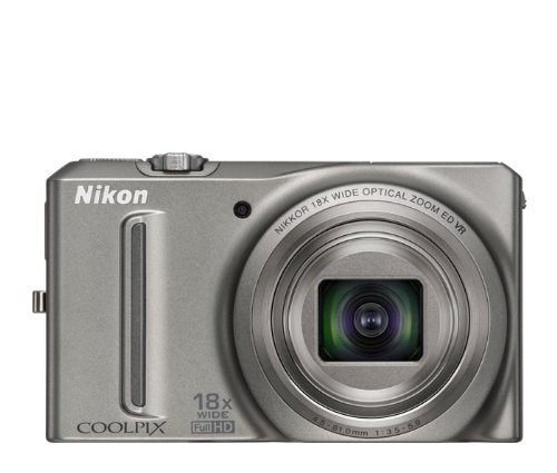 Nikon COOLPIX S9100 12.1 MP CMOS Digital Camera with 18x NIKKOR ED Wide-Angle Optical Zoom Lens and Full HD 1080p... N5
