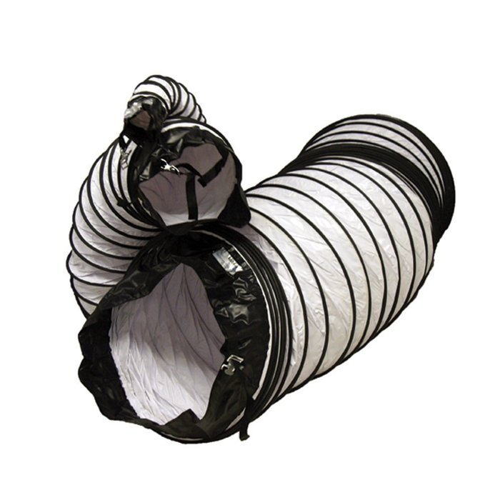 Rubber-Cal "Air Ventilator White" Ventilation Duct Hose, 18 x 25-Feet