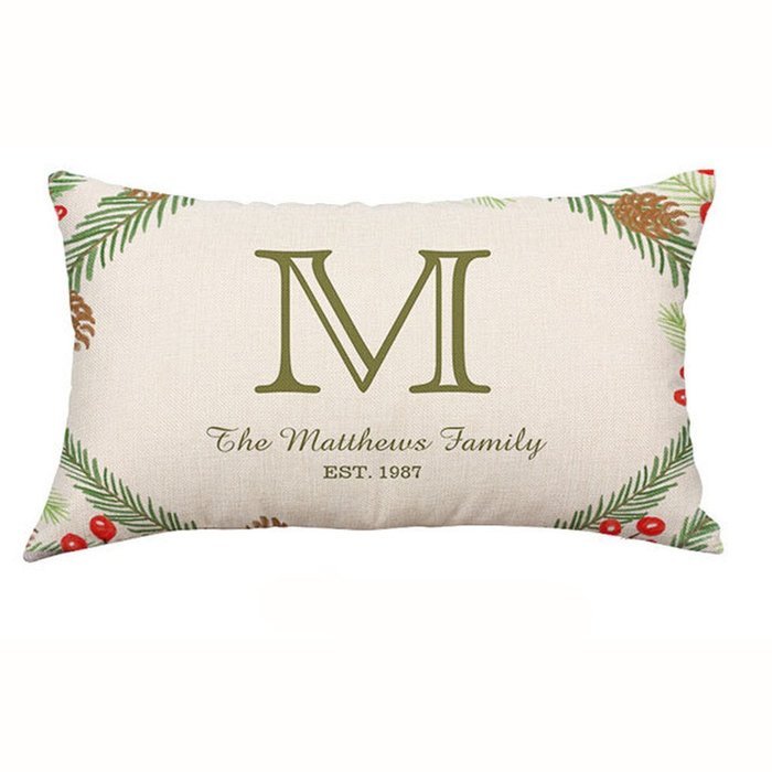 Pillow Cover,Haoricu Christmas Snowflake Rectangle Cotton Line Pillow Cases Cushion Covers (F2) N19