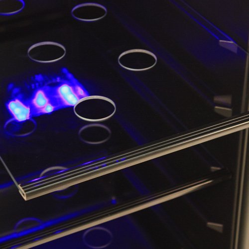 EdgeStar 80 Can Built-In Beverage Cooler - Black/Stainless Steel N3