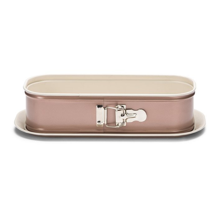 Patisse 03311 Ceramic Loaf Springform pan with Non-Stick Surface, Cream/Copper