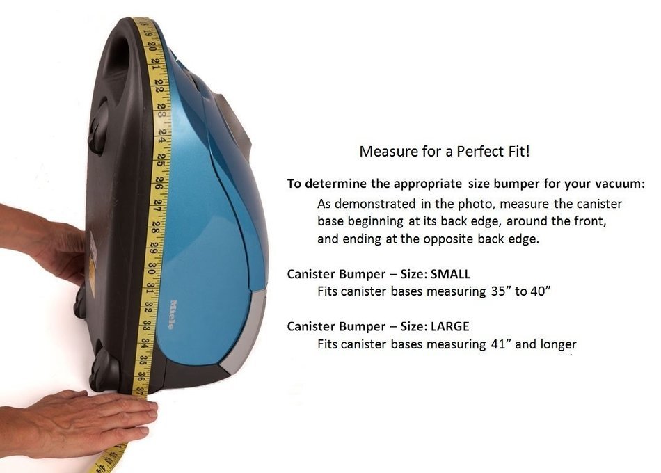 Canister Vacuum Bumper Guard, Size: Small - Length: 35" N2