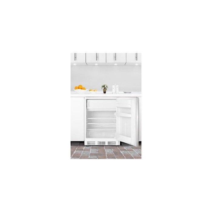 Summit ALB651LSSHH 24" Built In Undercounter Refrigerator with Cycle Defrost, Front Lock and