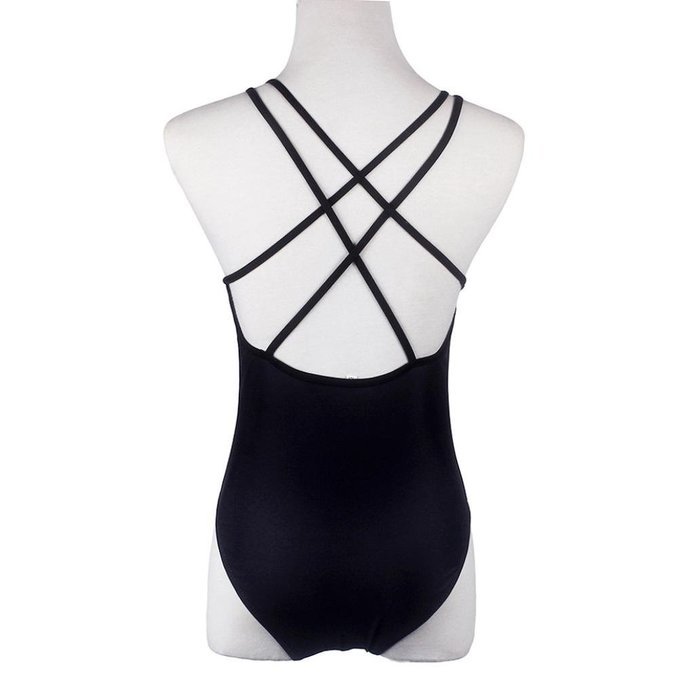 HOT Sale!Canserin Women Bohemia One-piece Geometric Bandage Swimsuit N5