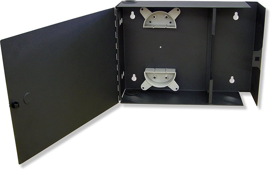 Lynn Electronics Fiber Optic Wall Mount Enclosure Box, holds 2 LGX footprint panels or modules for a maximum capacity...