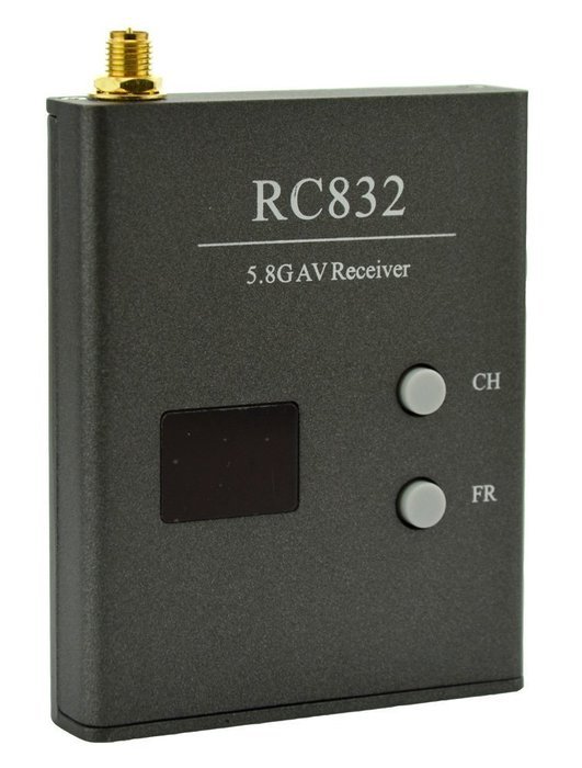 FPV 5.8G 5.8GHz 32 Channels RC832 Receiver With A/V and Power Cables by Atomic Market