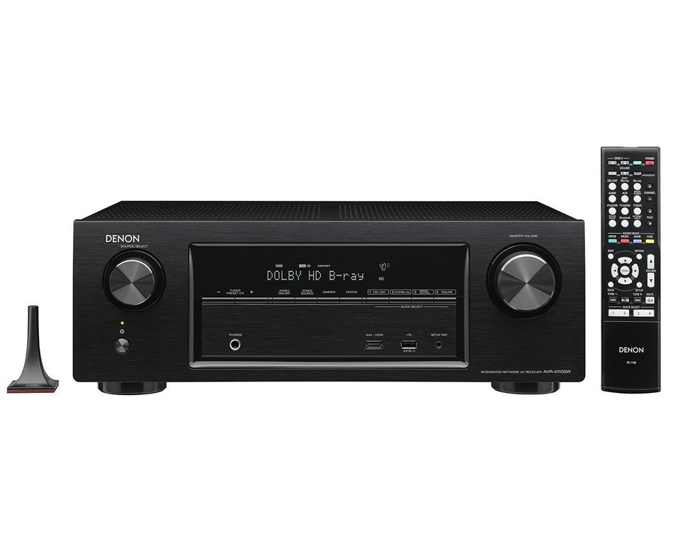 Denon AVR-X1100W 7.2 Channel Full 4K Ultra HD AV Receiver with Bluetooth and Wi-Fi (Discontinued by Manufacturer) N5