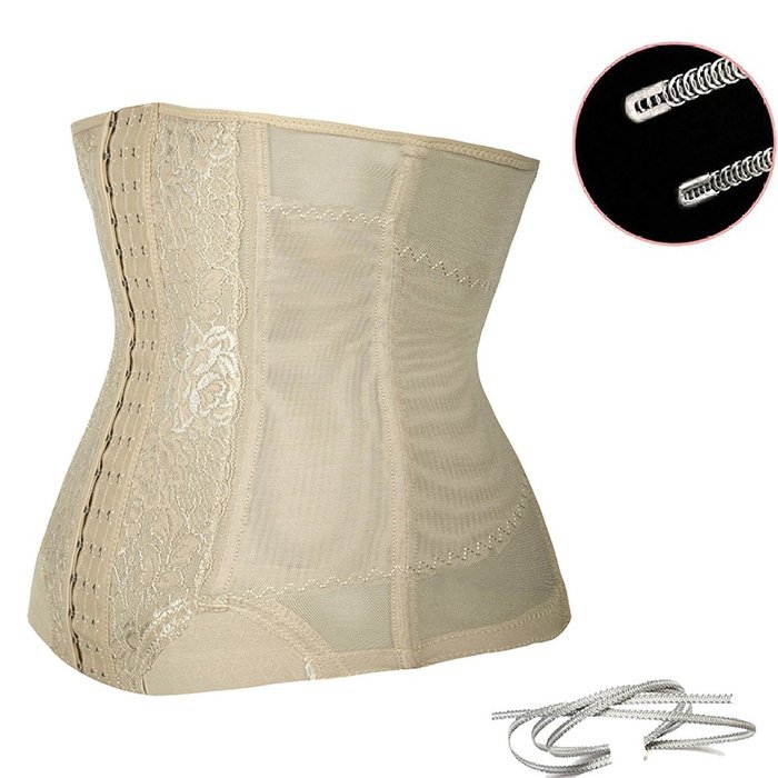 Junlan Waist Trainer Cincher Tummy Slimmer Breathable Shapewear Girdle N3