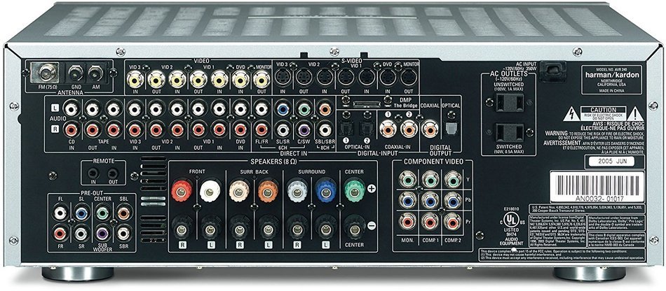 Harman Kardon AVR 240 7.1-Channel A/V Receiver, Silver (Discontinued by Manufacturer)